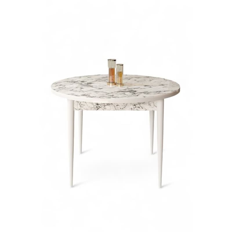 Jedálenský stôl Rox - White Marble, White 2