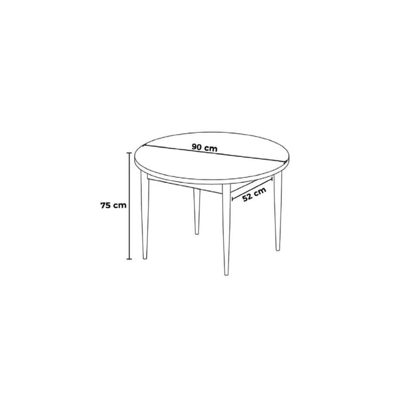 Jedálenský stôl Rox - White Marble, White 3