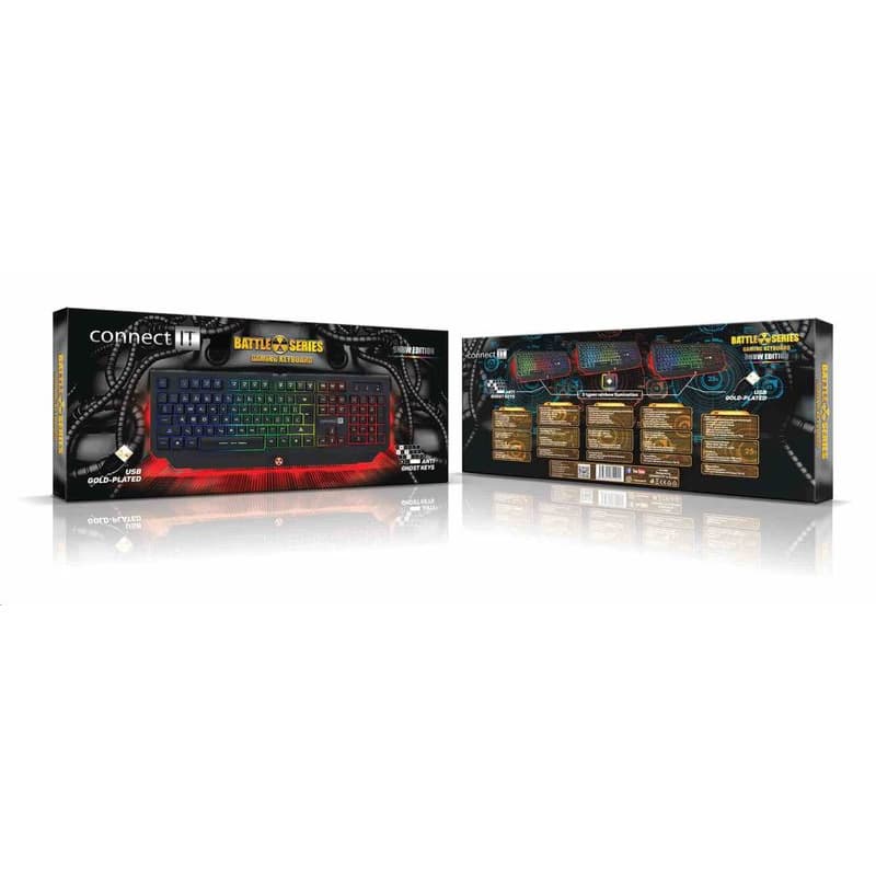 CONNECT IT BATTLE RNBW klávesnica pre hráčov, CZ/US 6