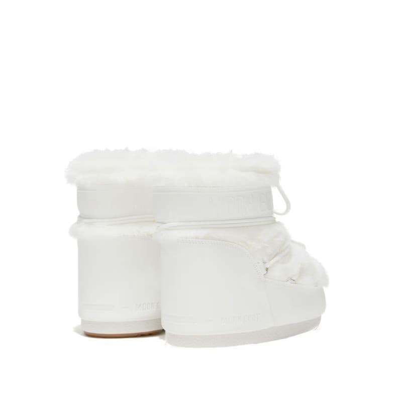 Dámske členkové zimné topánky MOON BOOT MB ICON LOW FAUX FUR, A002 OPTICAL WHITE 2