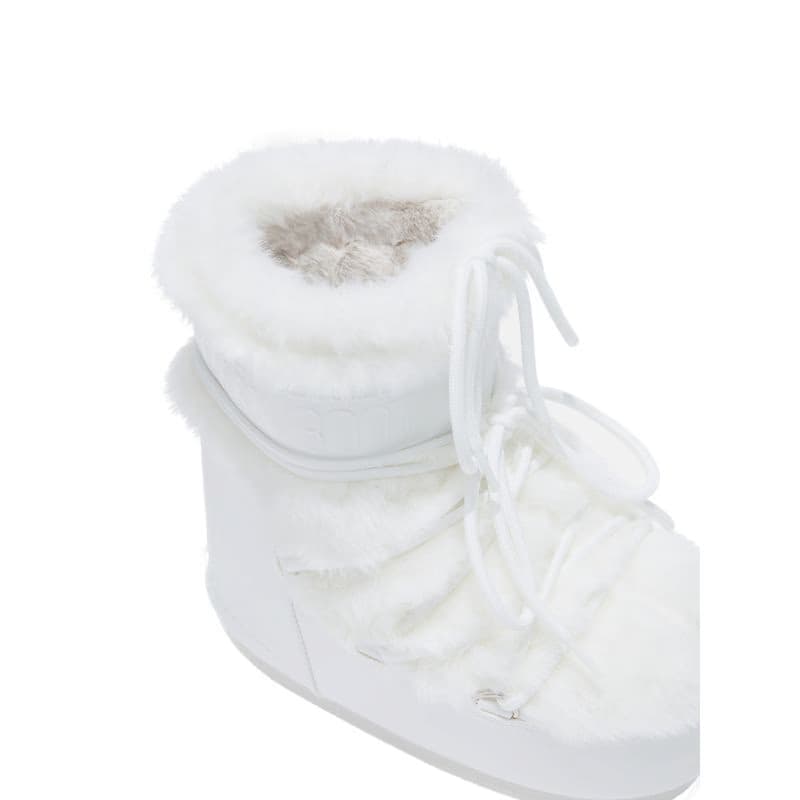 Dámske členkové zimné topánky MOON BOOT MB ICON LOW FAUX FUR, A002 OPTICAL WHITE 3