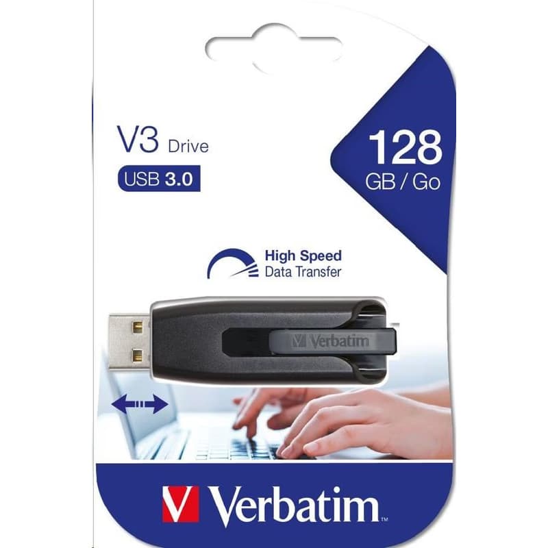 VERBATIM Flash Disk 128GB Store 'n' Go V3, USB 3.0 DRI 5