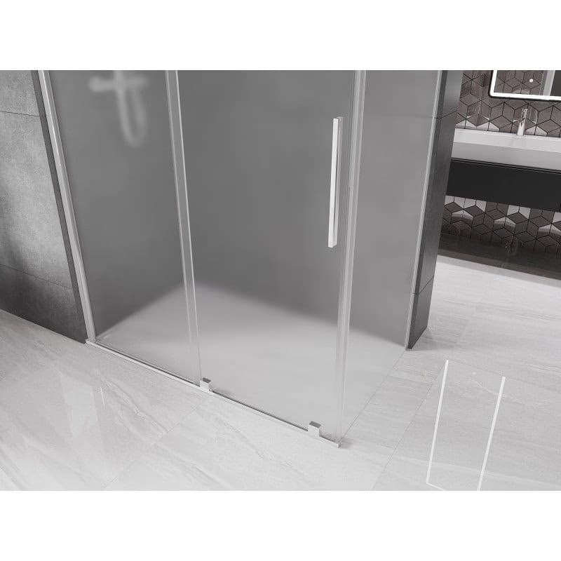 MEXEN/S - Velár sprchovací kút, posuvné dvere 140 x 80, dekor, chróm 871-140-080-31-01 3