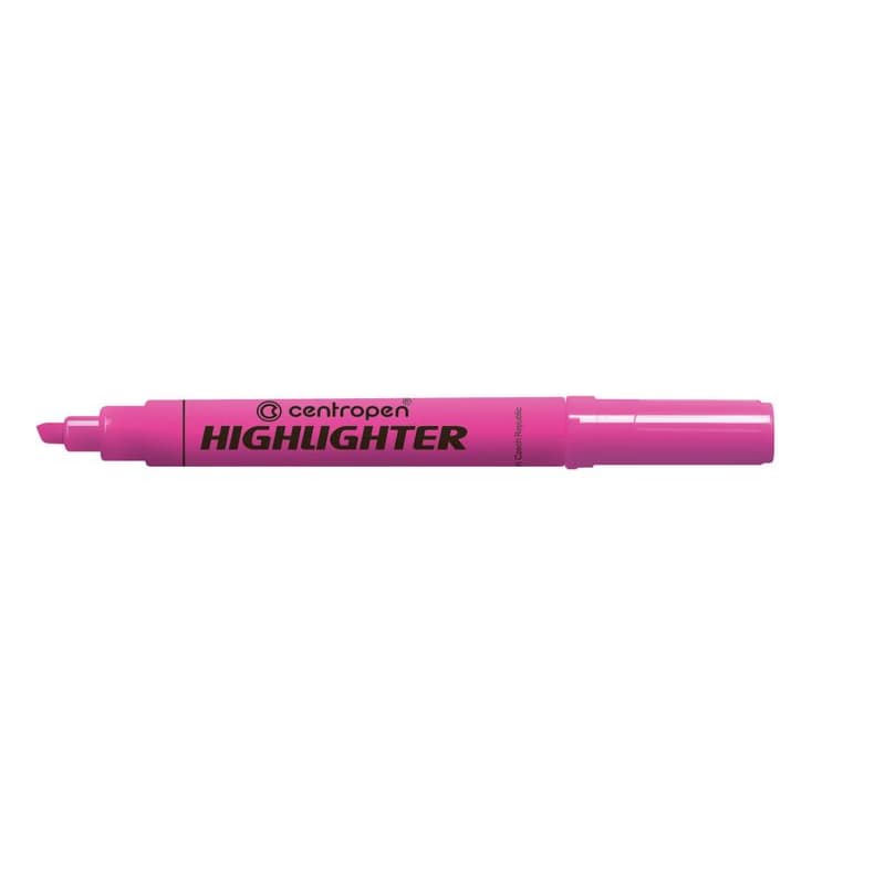 Zvýrazňovač Centropen 8552 ružový klinový hrot 1-4,6mm 1