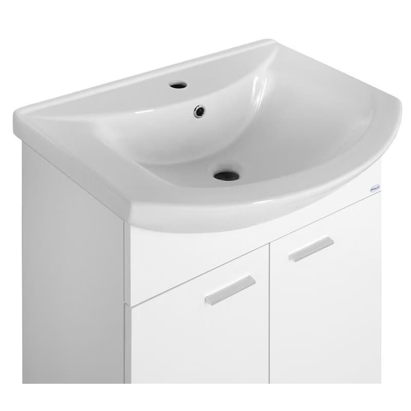 AQUALINE - ZOJA umývadlová skrinka 61,5x74x32,5cm, 2x dvierka, biela 51063 2