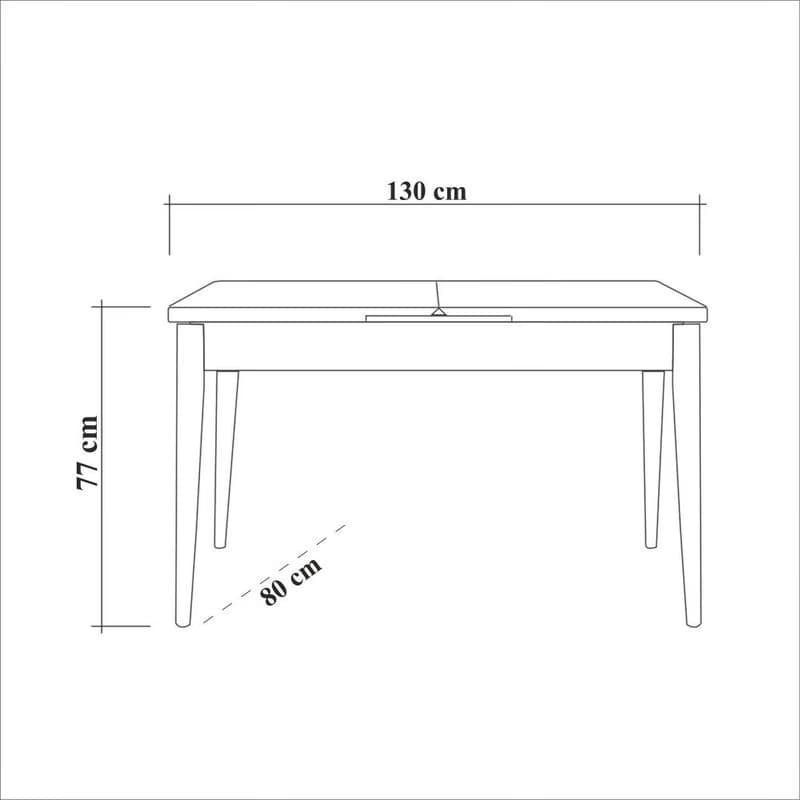 Extendable Dining Table Vina - White 3