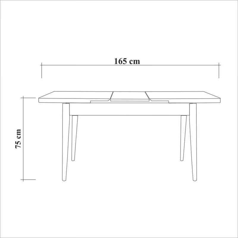 Extendable Dining Table Vina - White 4