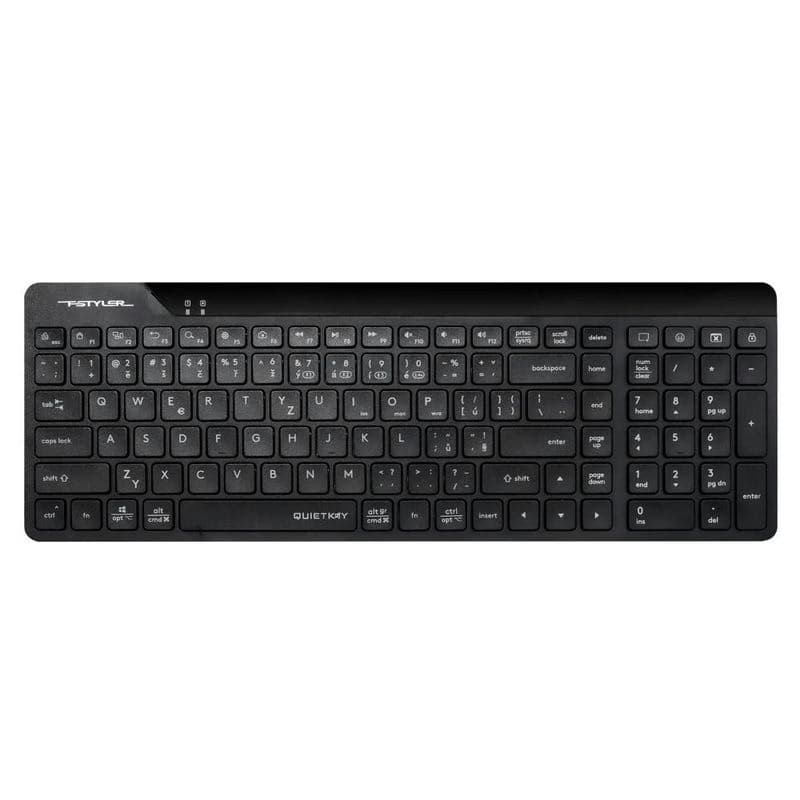 A4tech FStyler FBK23 AS, bezdrôtová Dual mode Bluetooth+2, 4G klávesnica, CZ, čierna