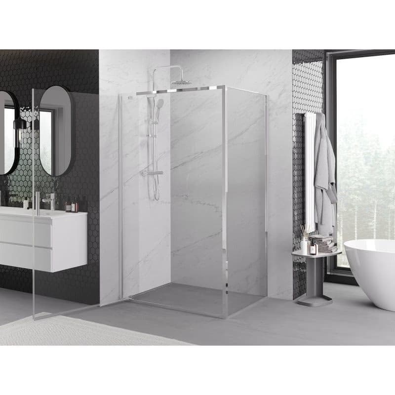 MEXEN/S - Exo sprchovací kút dvere krídlové 80 x 90, transparent, chróm 8181-080-090-01-00 3