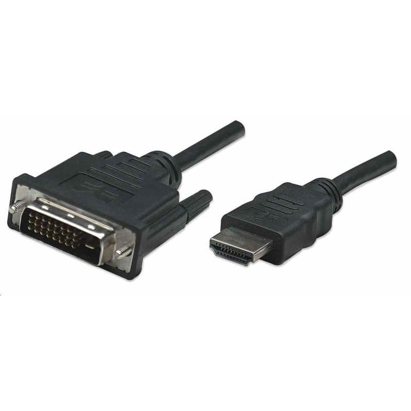 Manhattan kábel HDMI na DVI-D, Dual Link, 1m, čierna 1
