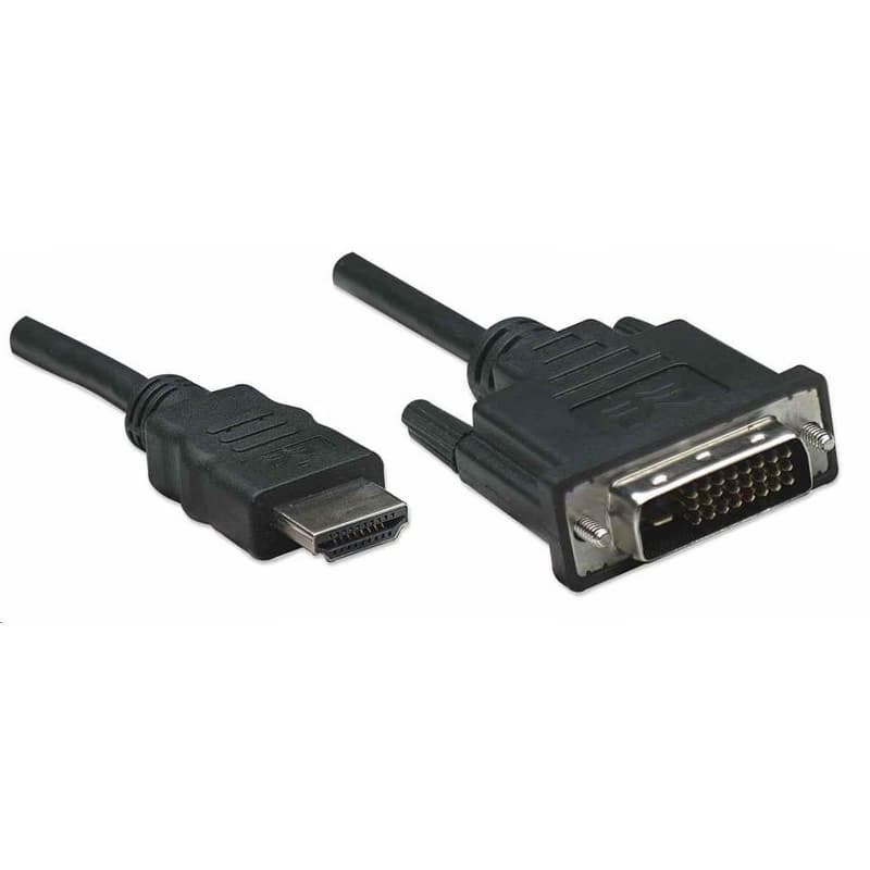 Manhattan kábel HDMI na DVI-D, Dual Link, 1m, čierna 2
