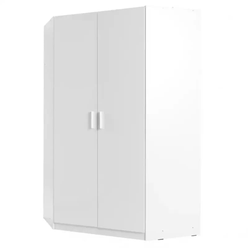 Rohová skriňa 117 cm biela lesklá/biela alpská Snow 06 1