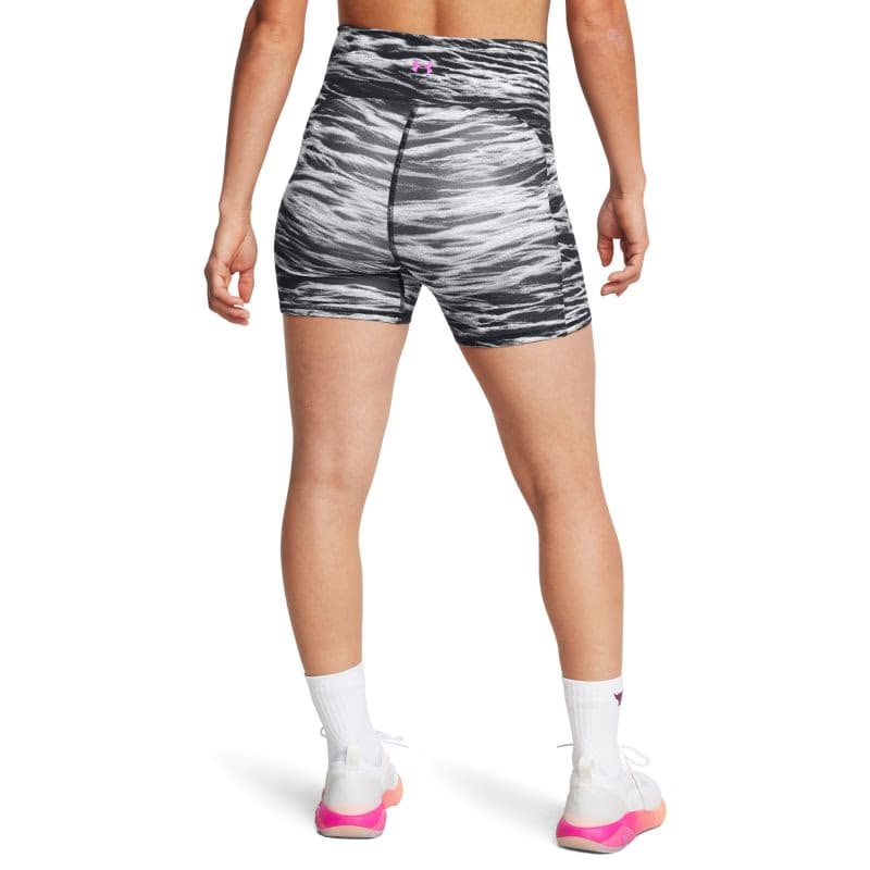 Dámske tréningové kraťasy UNDER ARMOUR PROJECT ROCK PROJECT ROCK Lets Go BTB Middy Pt-BLK 3