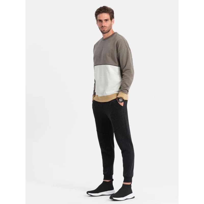 Pánska mikina OMBRE Sweatshirt B1673 V-7 dark brown 6