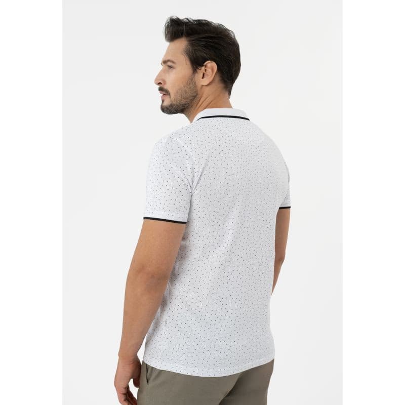 Pánske polo tričko s krátkym rukávom VOLCANO O-GLACIER-WHITE 3