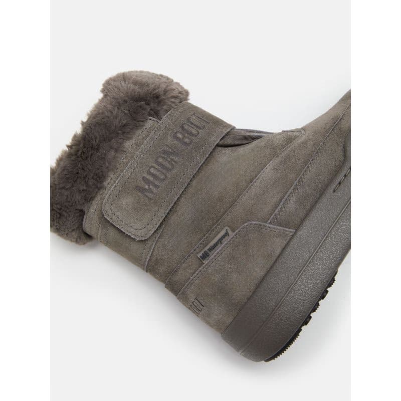 Juniorské vysoké zimné topánky MOON BOOT MB JR PARK STRAP BOOT SUEDE-JR-H005 ANTHRACITE 4