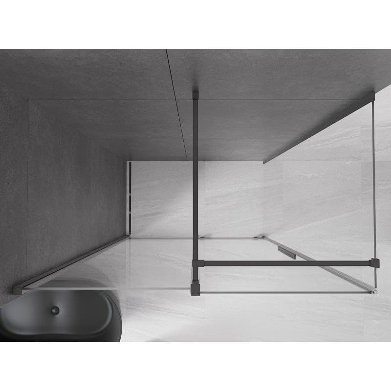 MEXEN/S - Velár sprchovací kút, posuvné dvere 130 x 70, transparent, grafit metal 871-130-070-01-95 3