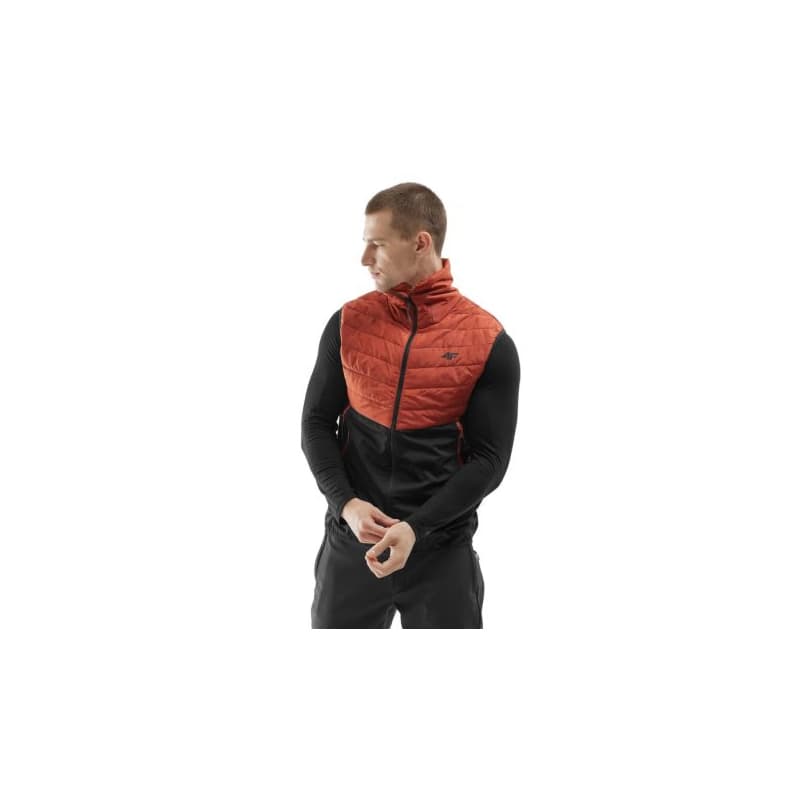 Pánska turistická vesta 4F VEST-AW23TVJAM041-81S-BROWN