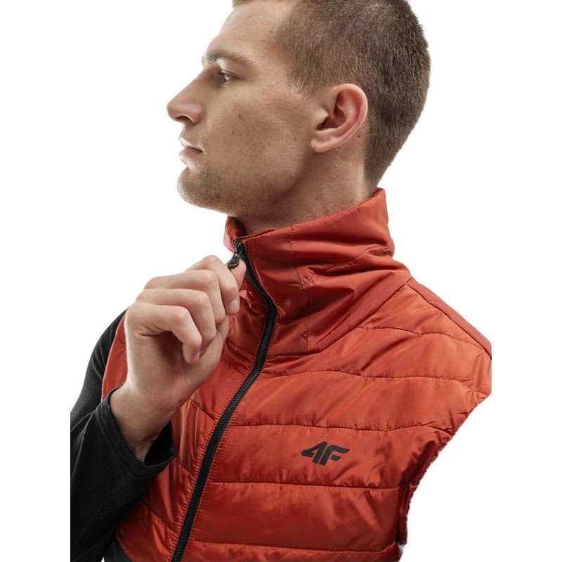 Pánska turistická vesta 4F VEST-AW23TVJAM041-81S-BROWN 2