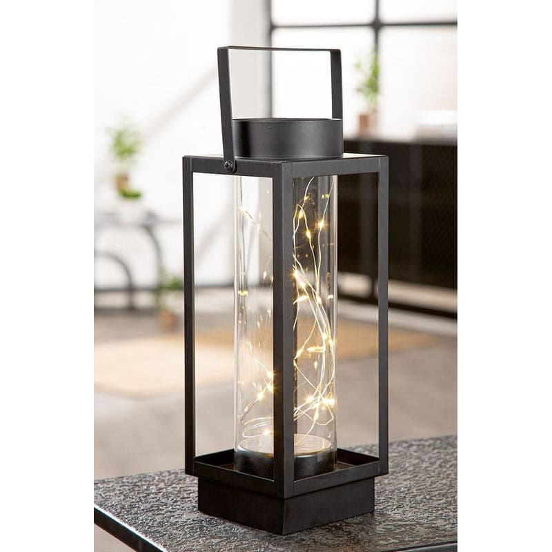 LED kovová obdĺžniková lampa Luna, 30 cm 1
