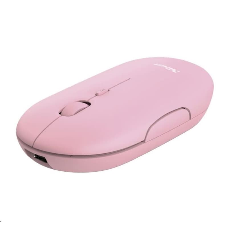 TRUST myš PUCK, bezdrôtová, USB, ružová 1