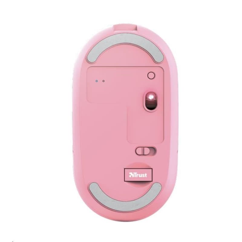 TRUST myš PUCK, bezdrôtová, USB, ružová 4