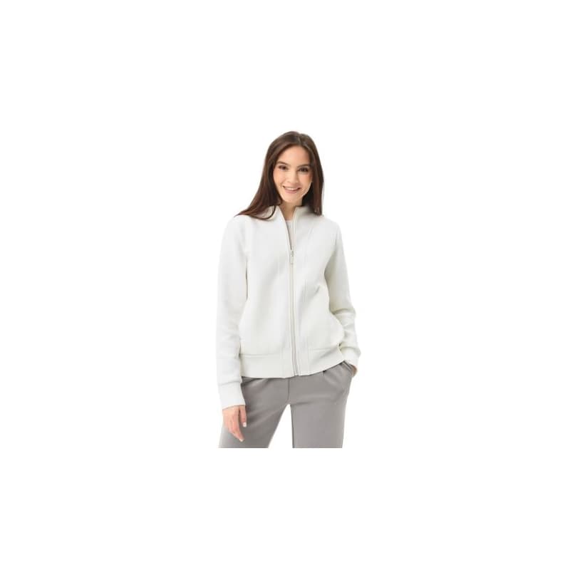 Dámska mikina so zipsom VOLCANO B-YASMIN-101-CREAM