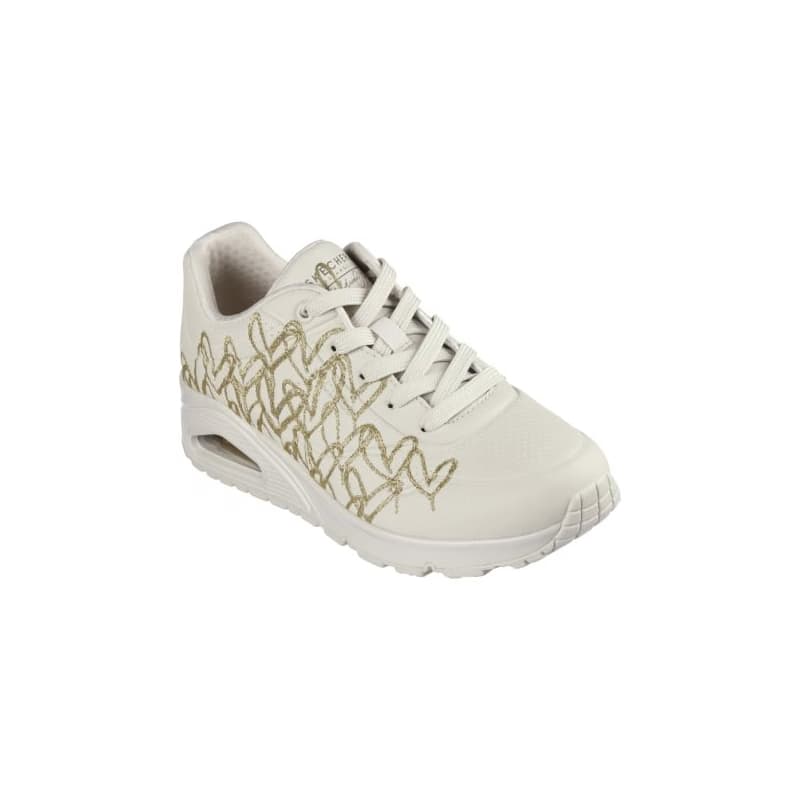 Dámska rekreačná obuv SKECHERS Uno Golden Heart W natural gold