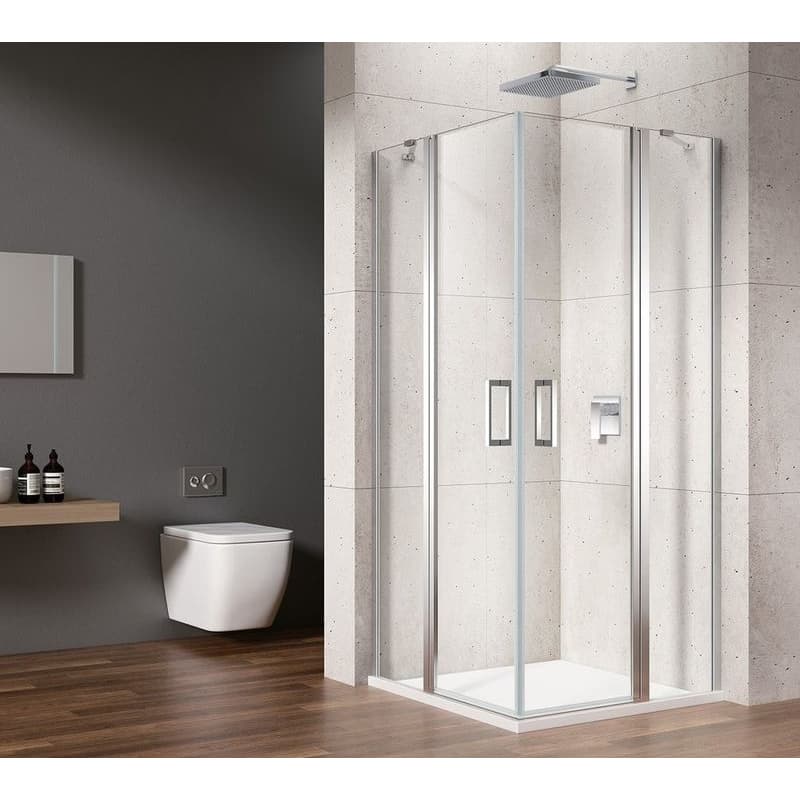 GELCO - LORO štvorcová sprchová zástena 800x800 rohový vstup GN4880-01