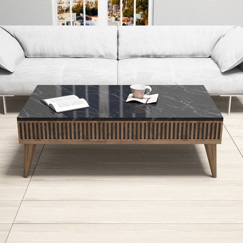 Living Room Furniture Set Milan - Walnut, Black 3