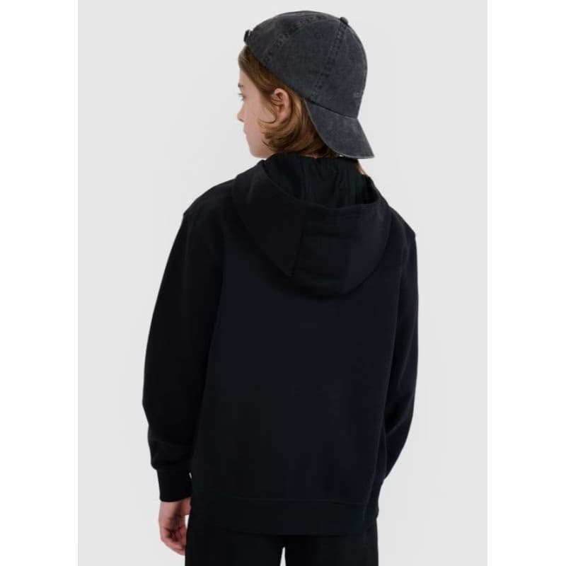 Chlapčenská zateplená mikina so zipsom 4F JUNIOR SWEATSHIRT M1859-4FJWMM00TSWSM1859-20S-DEEP BLACK 3