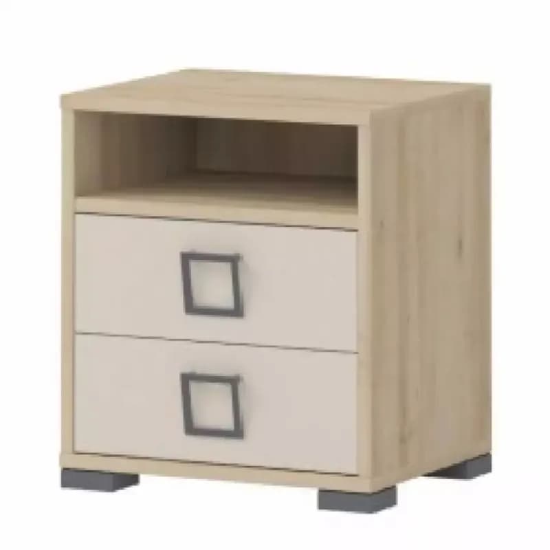 Nočný stolík Kiki NS2-BK/KI-01 beech/sand 1