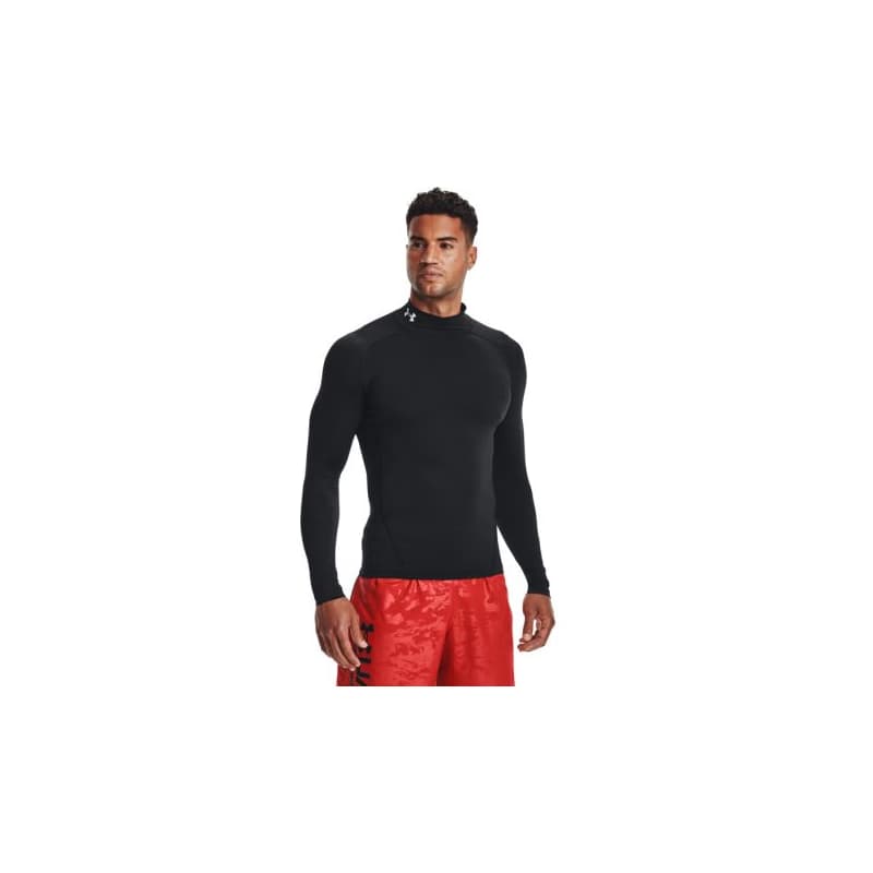 Pánske kompresné tričko s dlhým rukávom UNDER ARMOUR UA HG Armour Comp Mock LS-BLK