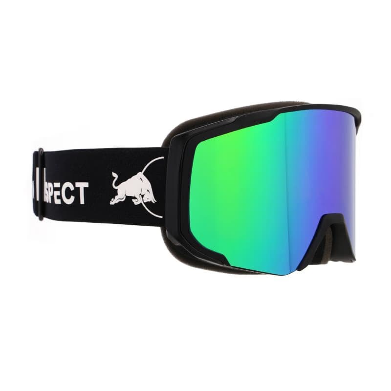 Lyžiarske okuliare RED BULL SPECT JIBB-03GR3, black brown with green mirror 2