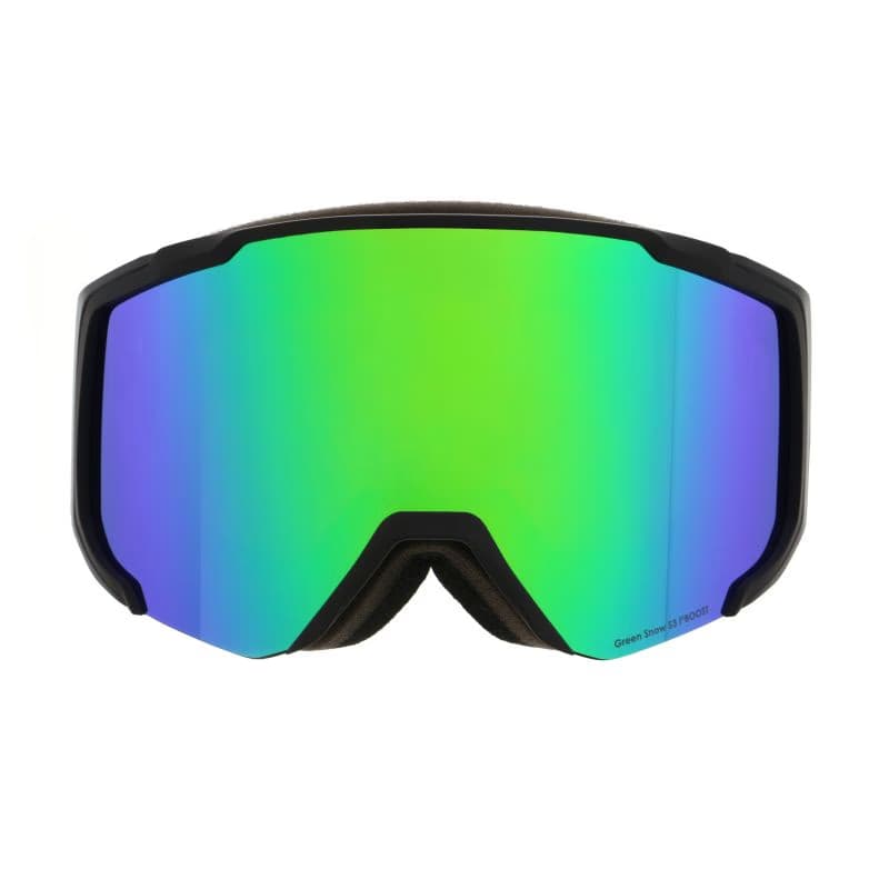 Lyžiarske okuliare RED BULL SPECT JIBB-03GR3, black brown with green mirror 4