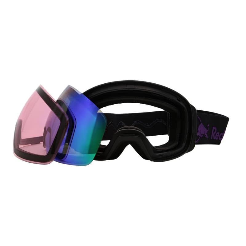 Lyžiarske okuliare RED BULL SPECT JON 06GR2, black brown with green mirror 6