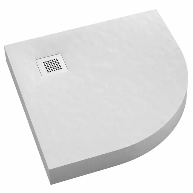 Rohová vanička New Horizons White Stone 90x90x12 R55 3.3304/B/ST-M2 1