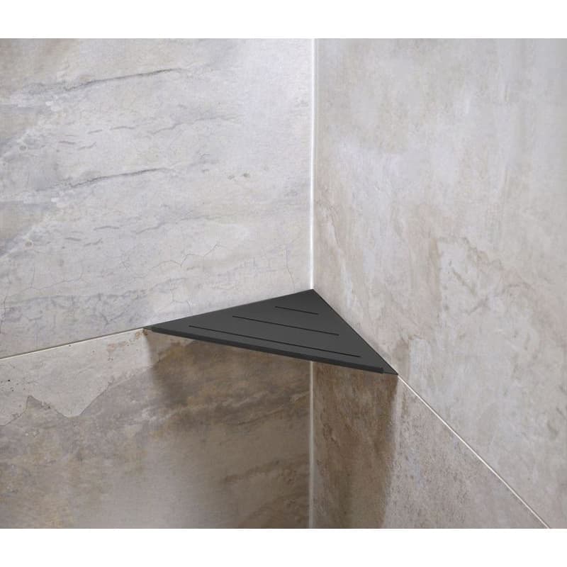 SAPHO - SMART rohová polička do škár 210x15x210, čierna mat XJ615B 3