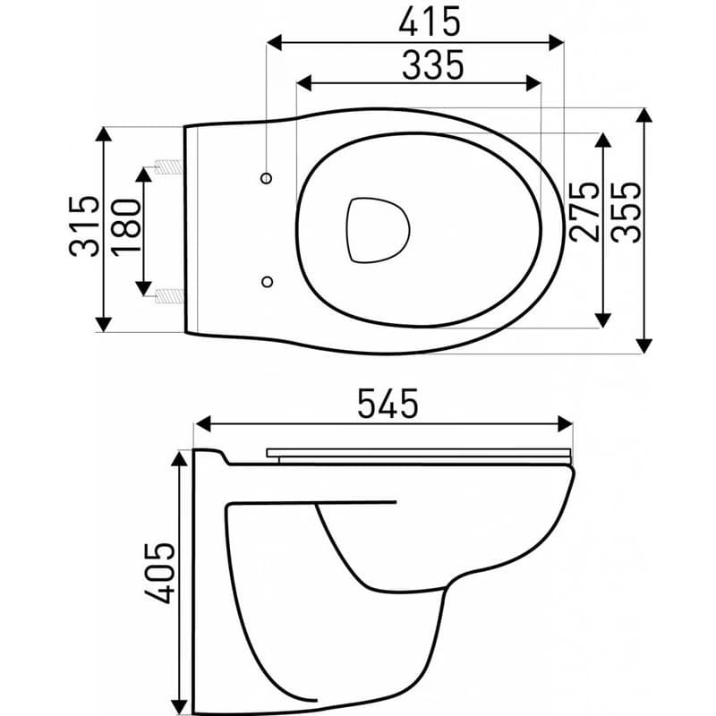 KERRA - Inštalačný set WC Doris/Pacific WH 5907548117939 5