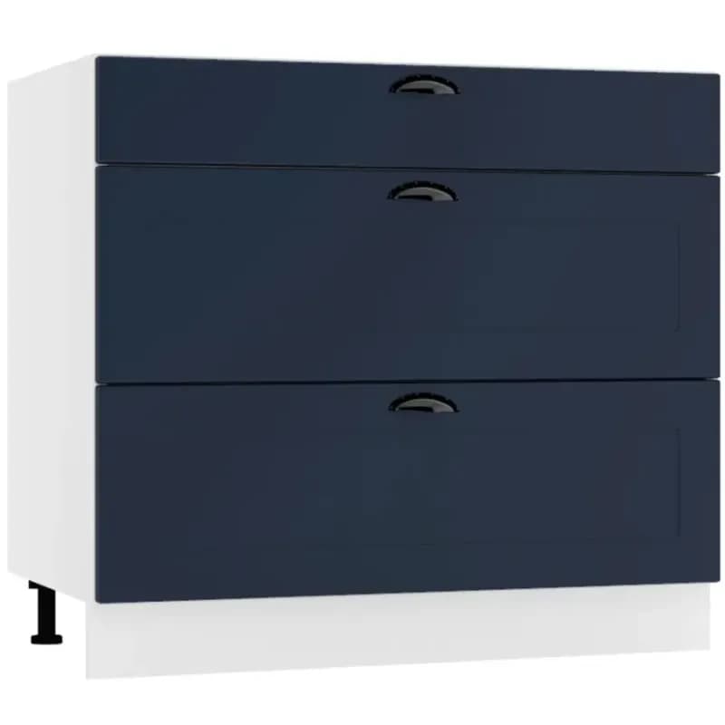 Kuchynská skrinka Adele D90PC S/3 granát mat/biela 1