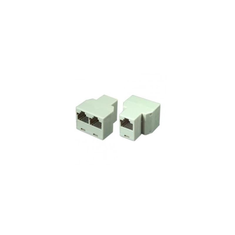 Rozdvojka RJ45, biela, samica, DOPRODEJ 1