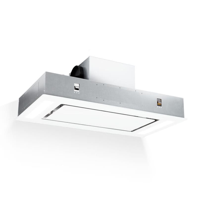 Klarstein Remy, digestor, 90 cm, stropný, 620 m³/h, diaľkové ovládanie, biely
