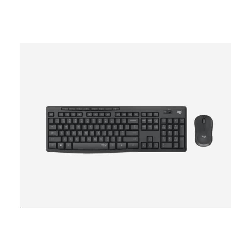 Logitech Silent Wireless Combo MK295, bezdrôtová klávesnica + myš, US, Graphite 1
