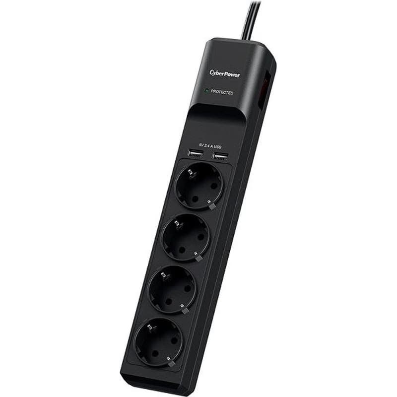 CyberPower Surge Buster ™ 4 zásuvky, 2xUSB, 1.8m, German, New 2