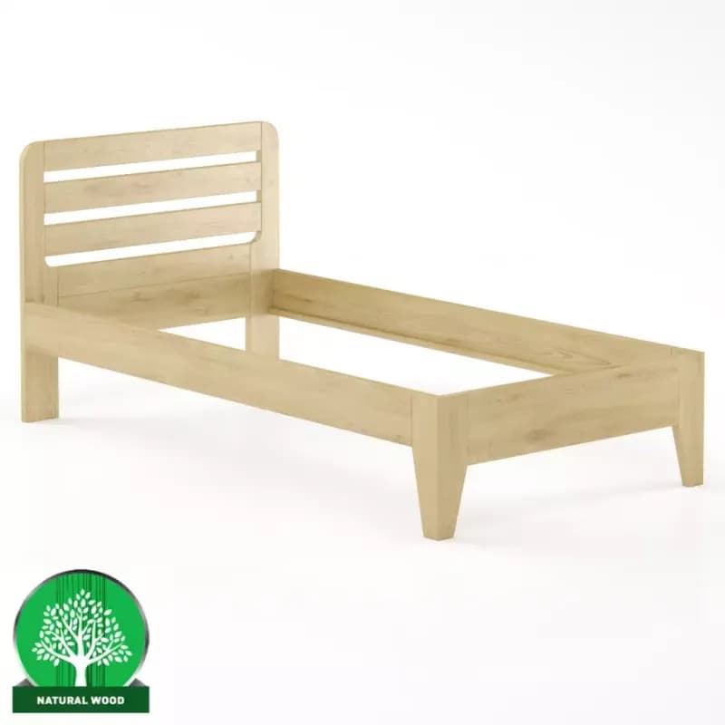 Posteľ buková LK189–100x200 prírodné 1