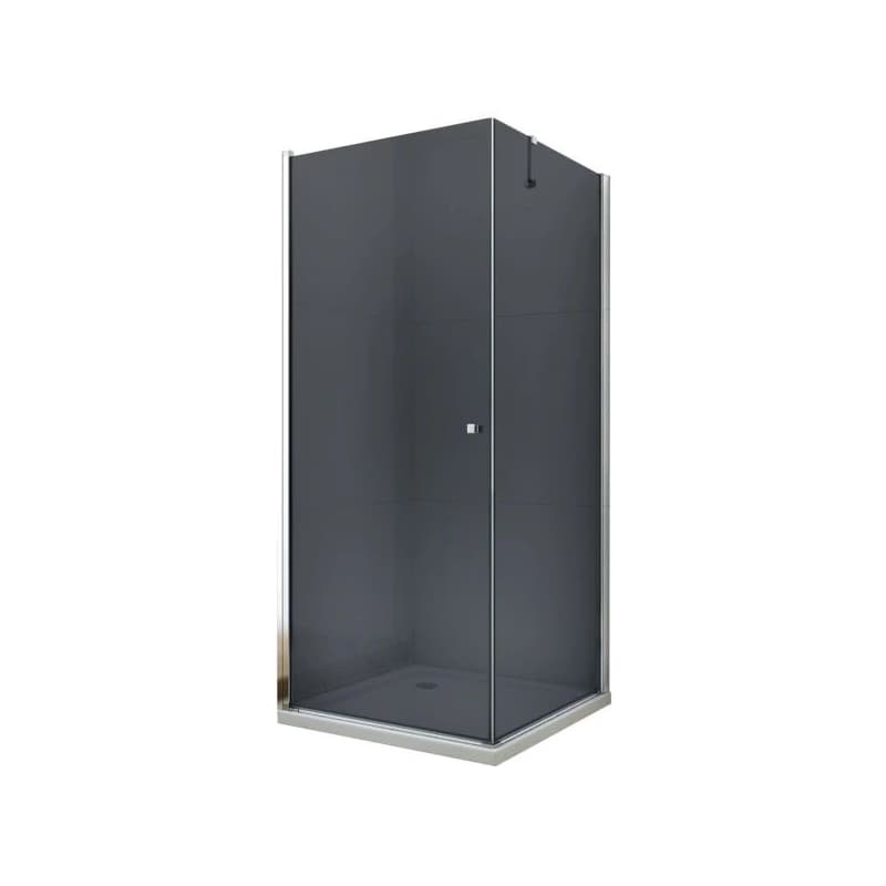 MEXEN/S - PRETORIA sprchovací kút 80x90, grafit, chróm 852-080-090-01-40 1
