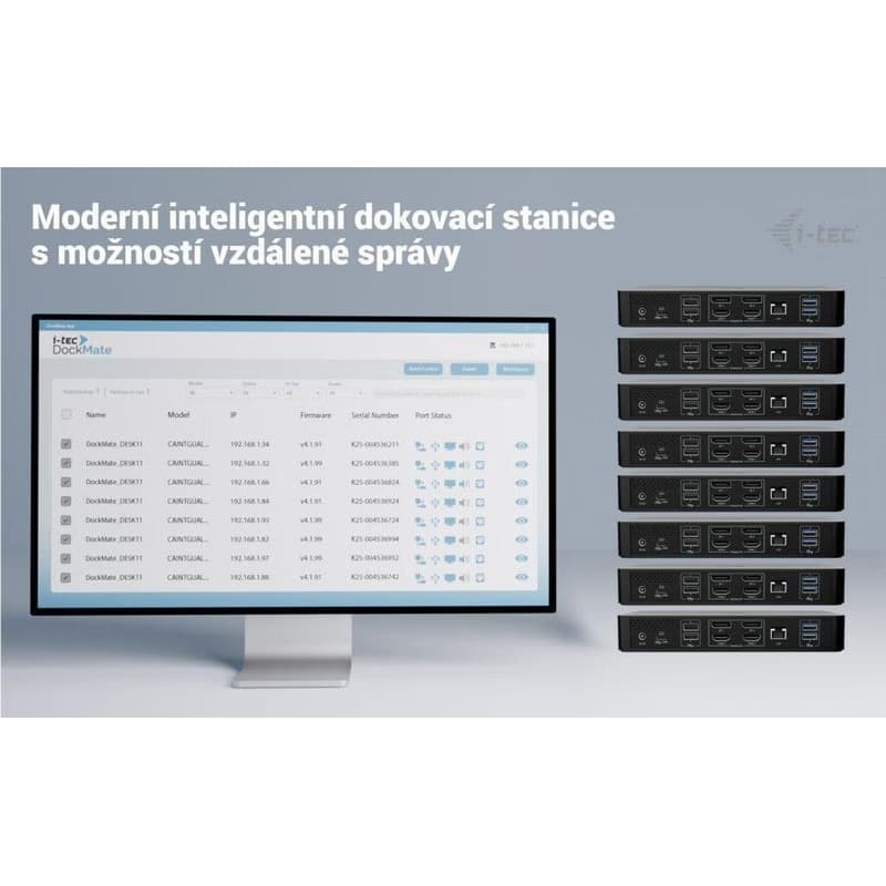 i-tec Universal Intelligent Dual Display Docking Station, Power Delivery 100W 6