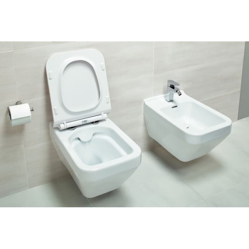 CERSANIT - WC SEDADLO CREA ŠTVOREC DUROPLAST ANTIB. SoftClose / JEDNO TLAČIDLO K98-0178 5