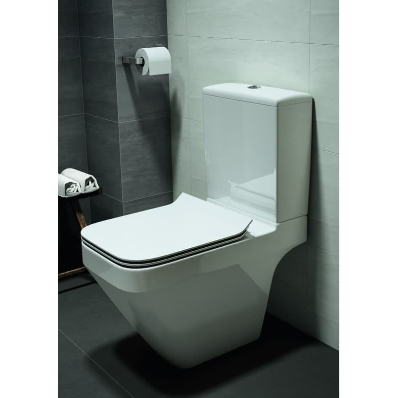 CERSANIT - WC SEDADLO CREA ŠTVOREC DUROPLAST ANTIB. SoftClose / JEDNO TLAČIDLO K98-0178 6