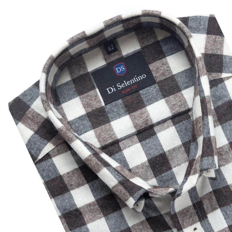 Flanelová košeľa v SLIM STRIHU Di Selentino - GlasgowSlim 3